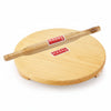 Hazel Wood Polpat and Belan Combo Large 24 cm Circular Chakla Set