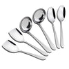 Axiom Serving Tools Stainless Steel 6 Piece Heavy Gauge Non-Stick Set Spoon for Serving