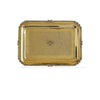Indian Art Villa Brass Serving Tray Rectangular Shape With Beeding