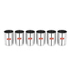 Sumeet Stainless Steel Mirror Finish Circle Shape Heavy Gauge Glass set of 6 Pcs 6.5cm