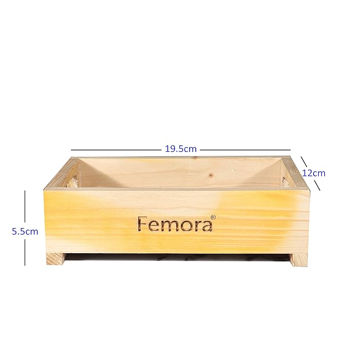 Femora Borosilicate Glass Oil Bottle | 500 Ml | 2 Pieces With Wooden Tray for Kitchen