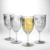 Anko Australia Acrylic Wine Glasses Set of 4 | 410ml | Dishwasher Safe | Clear