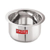 Hazel Induction Bottom Tope Stainless Steel 13.5 cm with 1100 ml Capacity Heavy Base Thick Flat Bottom