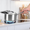 Savya Home Triply Stainless Steel Sauce pan with Lid 18 cm 2.2 L Stove & Induction Cookware