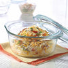 Borosil Glass Casserole Oven and Microwave Safe Serving Bowl With Glass Lid | 1.2 Litres | Set of 1