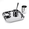 Sumeet Square Stainless Steel Heavy Gauge Mirror Finish Dinner Set of 5 Pc