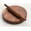 Wood Chop Carved from Single Block of Acacia Wood 9.5 Inch Diameter 2 Inch Thick