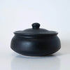 Kalakriti 700ml Ceramic Black Matte Donga with Lid