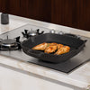 Lifelong 260mm Cast Iron Grill Pan with Wooden Spatula