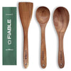 Fiable Pure Neem Wood Spatula Set for Cooking Baking and Mixing No Harmful Polish