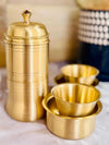 Nayi Naveli Brass Coffee Filter and Dabara Set