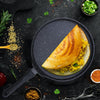 Solara Granite Dosa Tawa Non Stick Pan 28cm Dosa Tawa Induction Base & Gas Black Colour
