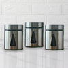 Femora Kitchen Storage Jars Steel Finish With See Through Window Jar | 700 Ml | Pack of 3