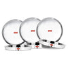 Sumeet 22 Gauge Stainless Steel Traditional Dinner Plate/Thali 28.5 Cm Set of 6pc