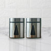 Femora Kitchen Storage Jars Steel Finish With See Through Window Jar | 700 Ml | Pack of 2 | Silver