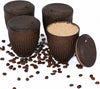 Eha Earth Friendly Retro Coffee Mug with Lid Tea Cup Set of 4