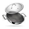 Stahl Artisan Hybrid Triply Non Stick Kadai With Lid | Stainless Steel Kadai for Cooking | Induction & Gas Stove Compatible | 4.4 L | 28 Cm
