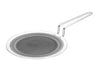 Zensil Honeycomb Triply Stainless Steel Plain Tawa with Induction Base