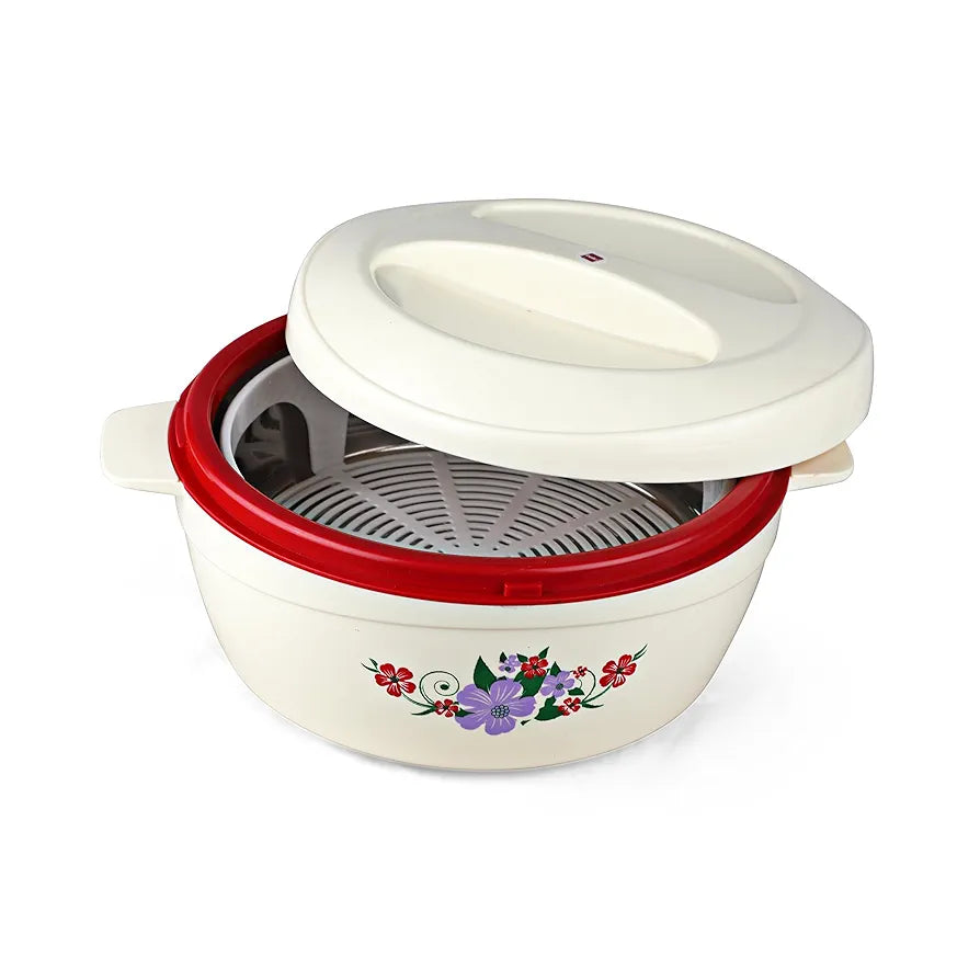 Cello Roti Plus Insulated Stainless Steel Casserole with Lid 2500ml Re ...