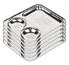 KC Stainless Steel Laser Partition Plate 3 in 1 - Dinner Plate Set of 6