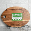 Femora Vegetable Acacia Wood Chopping Board Anti Bacterial Seasoned With Organic Mineral Oil Oval Shape | 39 X 28 Cm