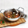 Savya Home Triply Stainless Steel Kadai With Lid 26 Cm Diameter 3.6 L Capacity