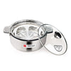 Cello Roti Plus Big Stainless Steel Double Walled Casserole Insulated Big 1pc Silver Solid