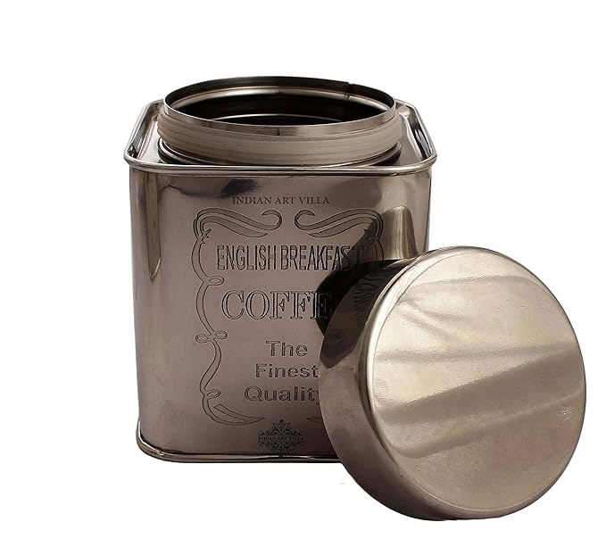 Indian Art Villa Indianartvilla Steel Coffee Container - 255 gms