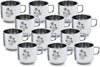 Limetro Steel Stainless Steel Double Wall Coffee & Tea Cup Set of 12