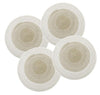 Spatlus Jute Placemats Set of 4 Heat Resistant Round Place Mats Natural Jute Cream Table Mats