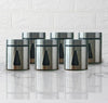 Femora Kitchen Storage Jars Steel Finish With See Through Window Jar | 700 Ml | Pack of 6 | Silver