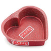 Hazel Cake Mould Non Stick Mold Heart Baking Pans 1/2kg Aluminized Steel Pan (Red) colour