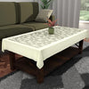 Kuber Industries 40x60 Inches Net Durable & Washable 4 Seater Dining Table Cover for Light Cream