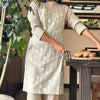 Oak & Lily Kitchen Apron Fully washable with large front pocket Beige and Ivory