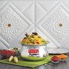 Hazel Aluminium Handi with Lid Machine Hammered Finish Biryani Rice Cooking Pot Gol 15.5 cm 1200 Ml Silver