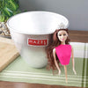 Hazell Aluminium Doll Frock Cake Mould Medium 19 cm X 13.5 cm with Doll