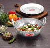 Hazel Aluminium Hammered Finish Kadai with Lid Premium Round Bottom 16 Gauge Kadhai Vessel 29 cm 4000 Ml
