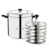 Lifelong 6-Plate Idli Cooker with Steel Lid
