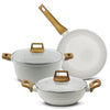 Bergner Naturally 5 Pcs Non-Stick Cookware Set Induction Bottom (BGIN-4043-VC)
