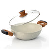 Bergner Ivory Granite Non-Stick 24cm Kadai Forged Aluminium (BGIN-9072)
