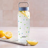 Borosil Glass Bottle with Husk Lid