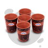 Mitti Cool Clay Dinner Glass Set 200 ml 6 Piece Black Italica Design