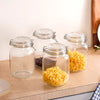 Nestasia Kitchen Jars with Airtight Clip Lids Set of 4 Large (1500ml) | Glass Pantry Jars