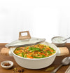 SOLARA Belmont Ceramic Kadai 24cm | Non-Toxic Ceramic Coating | Induction Compatible