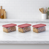 Tupperware MicroMax Rectangular #2 Set of 4 | 4.3L | Airtight Dry Storage