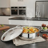 Vinod Chef's Lagan Platinum Triply Stainless Steel Shallow Pot 5L