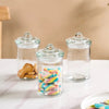Nestasia Airtight Glass Kitchen Jar Set of 6 | Assorted Sizes | Pantry Organisation