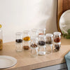 Nestasia Glass Airtight Container Set of 16 (100ml) | Spice Jars | Airtight Lids