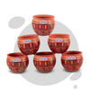 Mitti Cool Clay Jully Cup Set 150 ml 6 piece Abstract Cross
