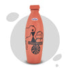 Mitti Cool Clay Water bottle – 1 liter Warli Cart Design